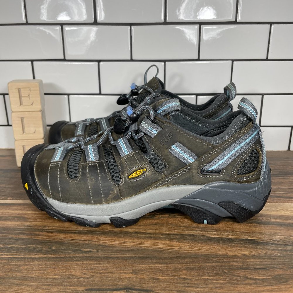 Keen Atlanta Cool ESD Women's Size 6.5 Shoes Gargoyle Steel Toe Work Sneakers